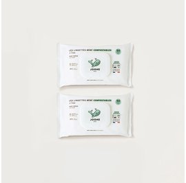 image produit Les lingettes à L'eau, compostables à domicile 