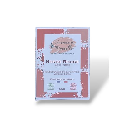 Savon HERBE ROUGE - Savonnerie Mancelle - Visage - Corps