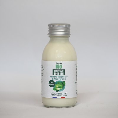 Déodorant Roll-On Menthe Douce Aloe Vera - JE SUIS BIO - Hygiène