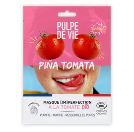 PINA TOMATA masque tissu visage imperfection - PULPE DE VIE - Visage