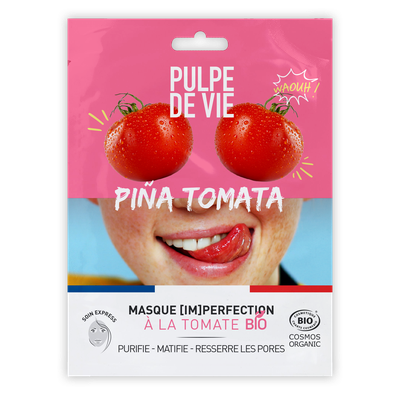 PINA TOMATA masque tissu visage imperfection - PULPE DE VIE - Visage