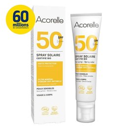 Spray Solaire SPF50 - ACORELLE - Solaires