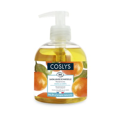 Savon liquide Marseille mandarine - Coslys - Hygiène