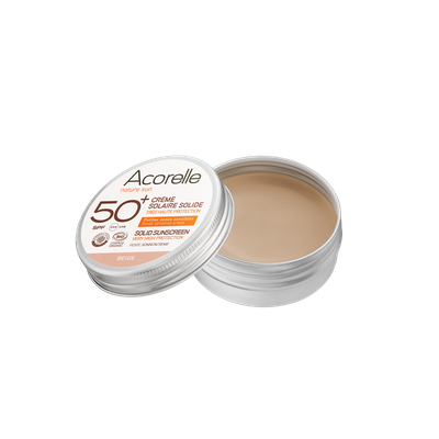 Crème Solaire Solide SPF50+ teinte Beige - ACORELLE - Solaires