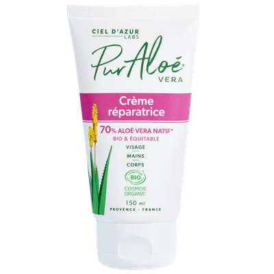 Repairing Cream - Aloe Vera 70% - Pur'Aloé - Vera - Face - Body