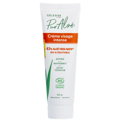 Intense Face Cream - Aloe Vera 63% - Pur'Aloé - Vera - Face