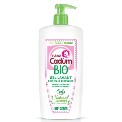 Gel corps et cheveux natural caresse - CADUM - Hygiène