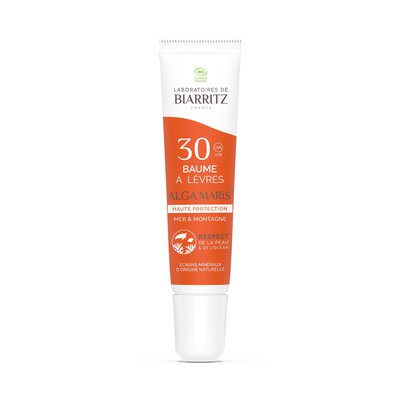 Baume à Lèvres SPF30 Mer et Montagne - LABORATOIRES DE BIARRITZ - Solaires