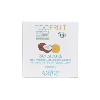 Sensibulle Pain Dermatologique Ananas Coco - TOOFRUIT - Visage - Hygiène - Bébé / Enfants