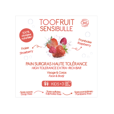 Sensibulle Pain Dermatologique Fraise Framboise Toofruit