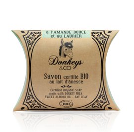 Soap with Donkey's Milk, Sweet Almond Oil - Bay Leaf - DONKEYS AND CO. - Hygiene
