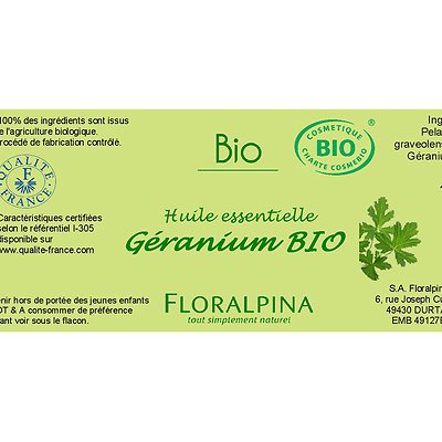 HE de géranium - Floralpina - Massage et détente