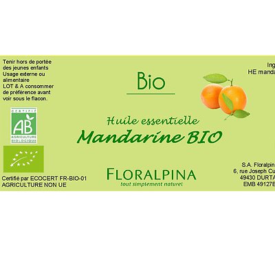 HE de Mandarine - Floralpina - Massage and relaxation