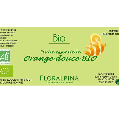 HE d'orange douce - Floralpina - Massage et détente