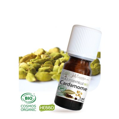 Huile essentielle Cardamome Bio - Joli'Essence - Ingrédients diy