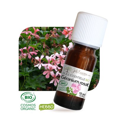 Huile essentielle Géranium rosat Bio - Joli'Essence - Ingrédients diy