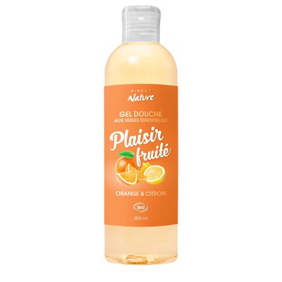Gel Douche Plaisir Fruité - Orange & Citron - Direct Nature - Hygiène