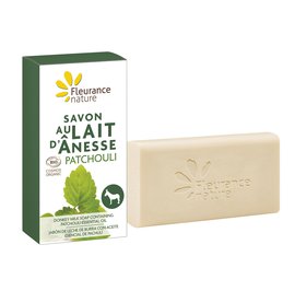 Donkey milk soap containing patchouli essential oil - Fleurance Nature - Hygiene