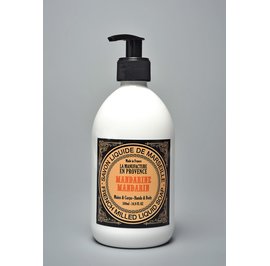 French Milled Liquid Soap Mandarin 500ml and 1L - La Manufacture en Provence - Hygiene