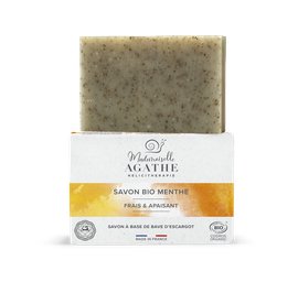 Soap with snail secretion BIO MENTHE - Mlle Agathe - Face - Hygiene
