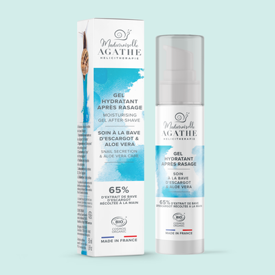 Gel hydratant Soin à la bave d'escargot et Aloe Vera - Mlle Agathe - Visage - Hygiène - Solaires - Corps