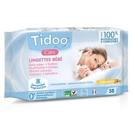 Lingettes compostable sans parfum Tidoo Care - TIDOO - Baby / Children