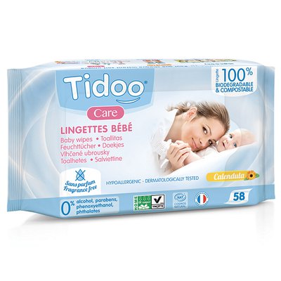 Lingettes compostable sans parfum Tidoo Care - TIDOO - Baby / Children