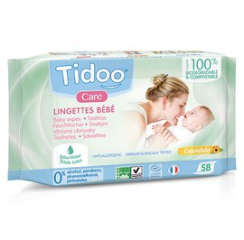 Lingettes compostable parfumées - TIDOO - Baby / Children - Body