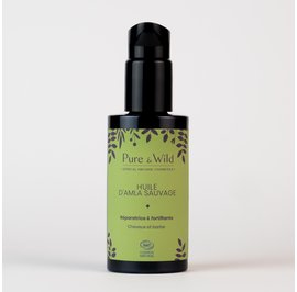 Huile d'Amla sauvage - Pure & Wild - Visage - Cheveux - Massage et détente - Corps