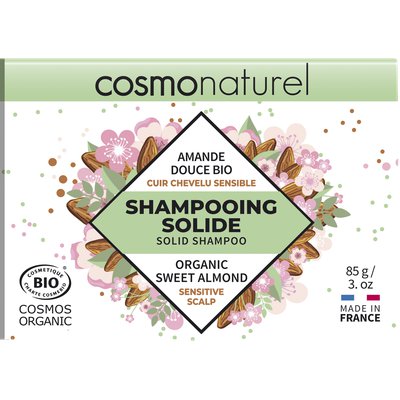 SHAMPOOING SOLIDE CUIR CHEVELU SENSIBLE - COSMO NATUREL - Cheveux