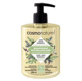 SHAMPOOING ANTIPELLICULAIRE CADE - SAUGE - RHASSOUL - COSMO NATUREL - Cheveux