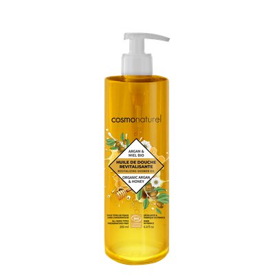 HUILE DE DOUCHE REVITALISANTE ARGAN MIEL - COSMO NATUREL - Hygiène