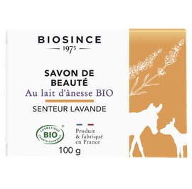 SAVON DE BEAUTE AU LAIT D'ÂNESSE SENTEUR LAVANDE - BIOSINCE 1975 - Hygiène