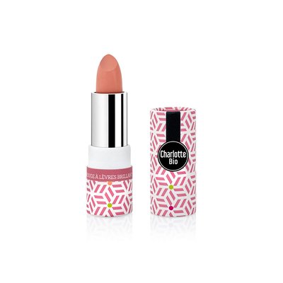 Corail pink satine lipstick - Charlotte Bio - Makeup