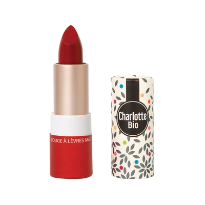Rouge à lèvres Mat Coquelicot - Charlotte Bio - Maquillage