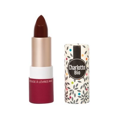 Rouge à lèvres Mat Rouge Figue - Charlotte Bio - Maquillage