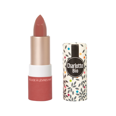 Rouge à lèvres Mat Rouge Rosé - Charlotte Bio - Maquillage