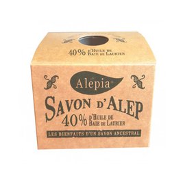Savon Alep Authentique 40% - ALEPIA - Visage - Hygiène - Corps