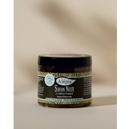 Premium black soap with argan oil - Alepia - Face - Body