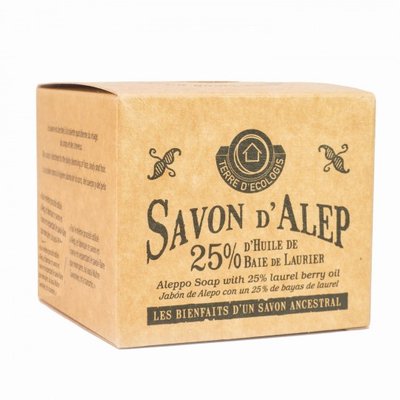 Savon d'Alep Authentique 25% laurier - Terre d'ecologis - Hygiène - Corps