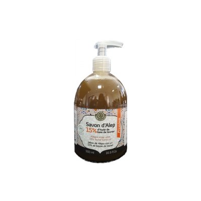 Premium liquid Aleppo soap 15% laurel - Terre d'ecologis - Hygiene - Body