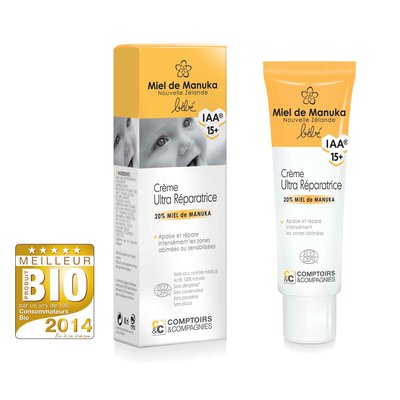 Crème ultra-réparatrice bébé 20% miel de manuka IAA15+ - LABORATOIRES SUPER DIET - Bébé / Enfants