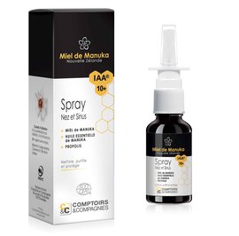 Spray nez et sinus certifié bio au miel de manuka IAA10+ - Comptoirs et Compagnies - Santé