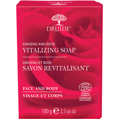 Savon Revitalisant pour visage et corps (Ginseng et Rose) - DRUIDE - Visage - Hygiène