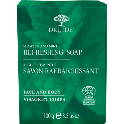 Savon Rafraichissant pour visage et corps (Algues et menthe) - DRUIDE - Visage - Hygiène - Corps