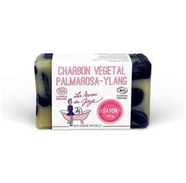 SAVON CHARBON VEGETAL PALMAROSA YLANG - LES SAVONS DE JOYA - Hygiène