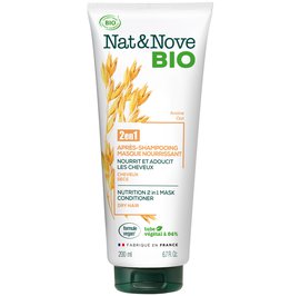 Après-shampooing - Masque 2 en 1 Nourrissant - Nat&Nove BIO - Cheveux
