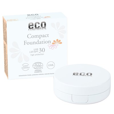 Fond de teint compact indice 30 - 025 beige moyen - Eco cosmetics - Visage
