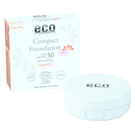 Fond de teint compact indice 30 - 030 beige - Eco cosmetics - Visage