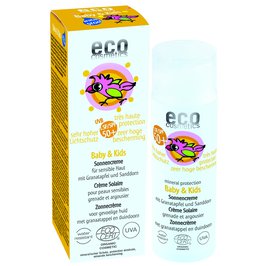 Baby & Kids Crème solaire indice 50+ - Eco cosmetics - Solaires